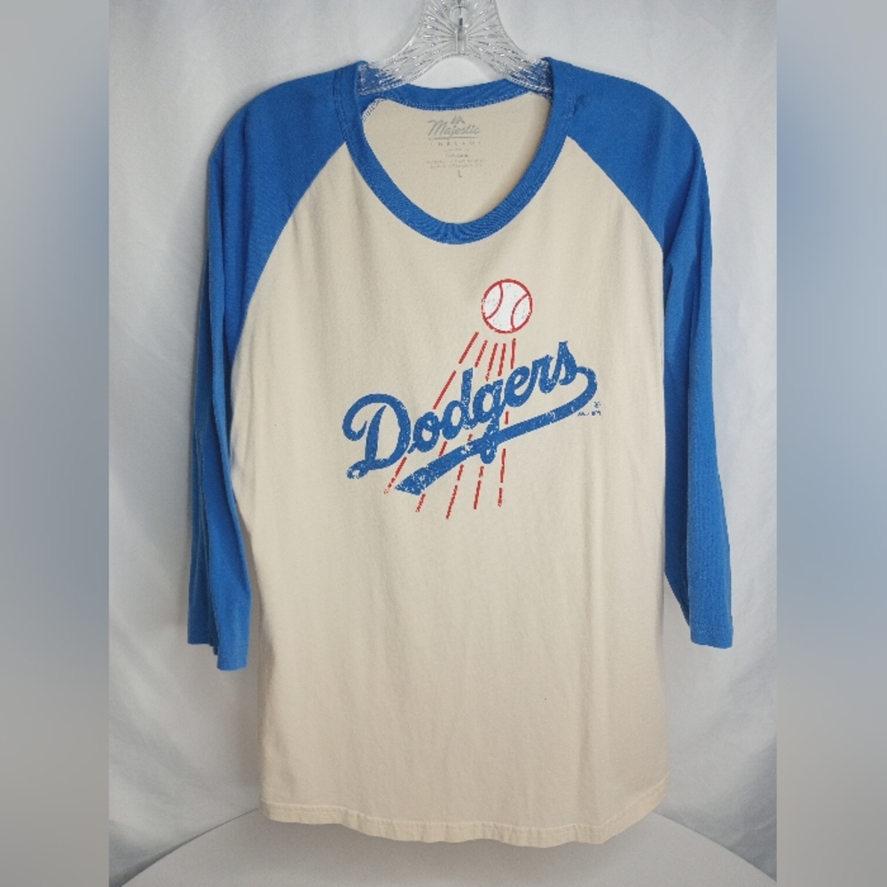 *Majestic Dodgers Jersey Shirt Size L